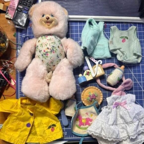 BRIAR BEAR Fisher Price vintage plush stuffed animal accessories - Picture 1 of 1